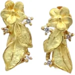 K18 パール・ダイヤモンド ピアス/イヤリング D0.05・D0.05ct