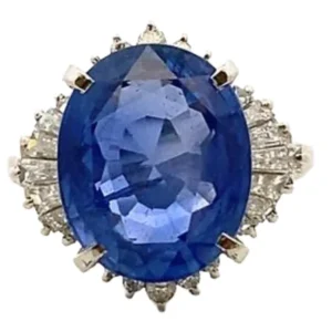 Pt･Pm900 サファイア・ダイヤモンド 8.47・0.705ct