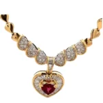 K18 ルビー・ダイヤモンド R1.00・D0.92ct