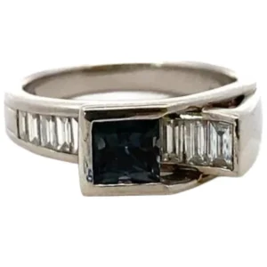 Pt･Pm900 ブラジル産アレキサンドライト・ダイヤモンド 0.76・D0.6ct