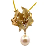 K18 パール・ダイヤモンド ネックレス/ペンダントトップ 0.1ct