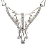 K18WG ホワイトトパーズ・ダイヤモンド ネックレス/ペンダントトップ D1.02 ct