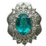 Pt900 パライバトルマリン・ダイヤモンド リング 1.81 ct D1 ct