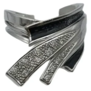 K18WG ダイヤモンド・オニキス リング 0.171 ct