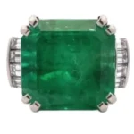 Pt･Pm900 コロンビア産エメラルド・ダイヤモンド リング 23.29 ct 1.26 ct買取の参考価格