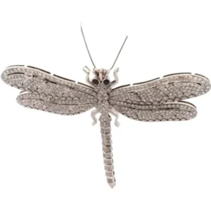 X線結果K18 ダイヤモンド ブローチ