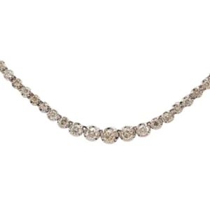 K18WG ダイヤモンド ネックレス/ペンダントトップ 3ct