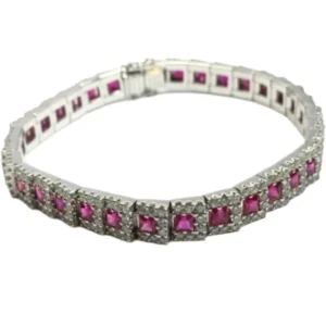 K18 ルビー・ダイヤモンド ブレスレットR5.15・D4.06 ct