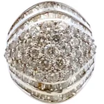 K18WG ダイヤモンド リング 3.5ct