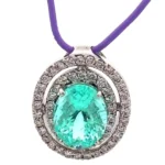 K18 パライバトルマリン・ダイヤモンド 4.273・D0.72ct