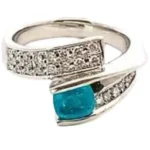 Pt・Pm900 ブラジル産パライバトルマリン・ダイヤモンド 0.93・0.28ct