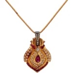 K18 ルビー・ダイヤモンド ネックレス/ペンダントトップ R0.6・D1.06ct