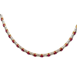 K18 ルビー・ダイヤモンド ネックレス/ペンダントトップ R12.67・D3.65ct