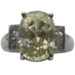 Pt900 ダイヤモンド リング 6.097 ct D0.758 ct