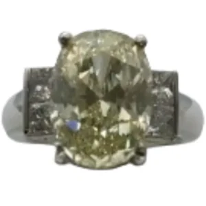 Pt900 ダイヤモンド リング 6.097 ct D0.758 ct