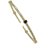 K18 ルビー・ダイヤモンド ブレスレット/バングル 3.26・1.73 ct