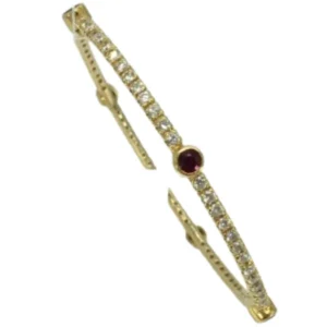 K18 ルビー・ダイヤモンド ブレスレット/バングル 3.26・1.73 ct