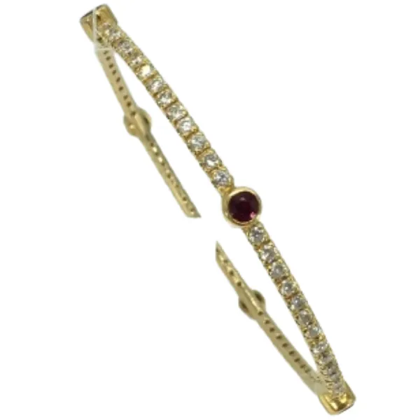 K18 ルビー・ダイヤモンド ブレスレット/バングル 3.26・1.73 ct