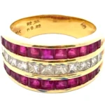 K18 ルビー・ダイヤモンド リング R2.35・D0.82ct