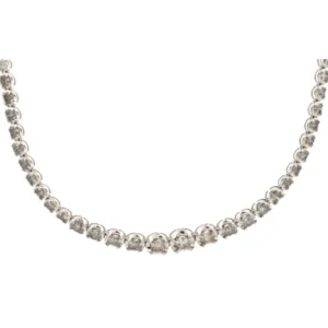 K18WG ダイヤモンド ネックレス/ペンダントトップ 10ct