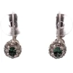 K14WG アレキサンドライト・ダイヤモンド イヤリング 0.11・0.15・0.13・0.15 ct