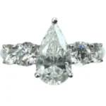 Pt・Pm900 ダイヤモンド リング 1.705 ct D1.07 ct