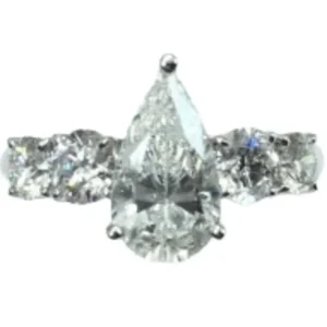 Pt･Pm900 ダイヤモンド リング 1.705 ct D1.07 ct