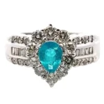 Pt・Pm900 トルマリン・ダイヤモンド 0.472・D1.35ct