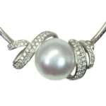 Pt900K18 マベパール・ダイヤモンド ネックレス D1.18 ct