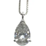 Pt850/Pt ダイヤモンド ネックレス/ペンダントトップ 2.019 ct