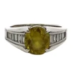 Pt・Pm900 スフェーン・ダイヤモンド 2.65・D0.46ct