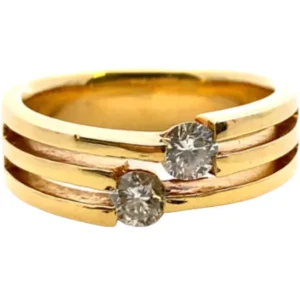 K18 ダイヤモンド リング D0.4ct