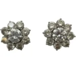 Pt850K18(Ptﾒｲﾝ) ダイヤモンド ピアス 1.010・1.00 ct 1.8・1.8 ct