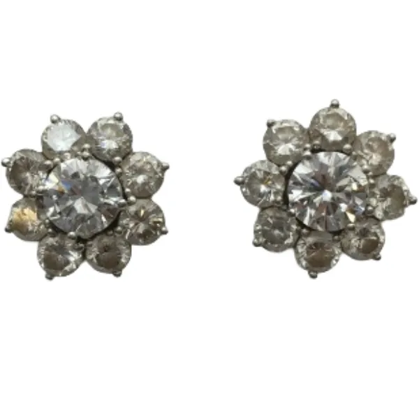 Pt850K18(Ptﾒｲﾝ) ダイヤモンド ピアス 1.010・1.00 ct 1.8・1.8 ct