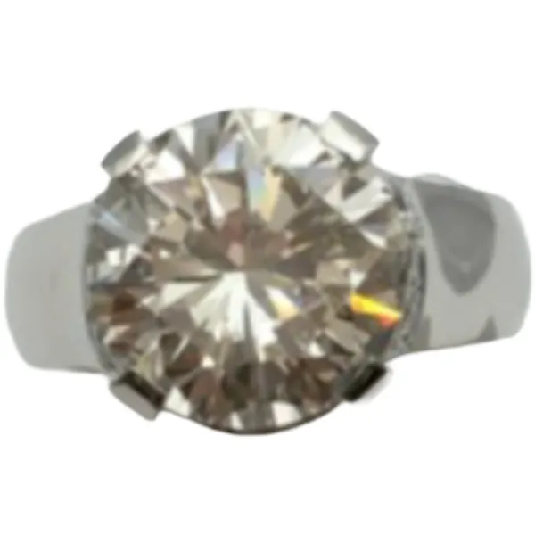 Pt900 ダイヤモンド リング 6.077 ct 0.455 ct