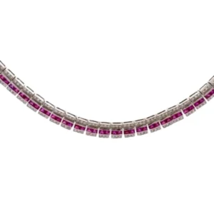 K18 ルビー・ダイヤモンド ネックレス  D4.68・R8.75 ct