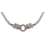 K18 ダイヤモンド・ルビー ネックレス/ペンダントトップ R0.3・D1 ct