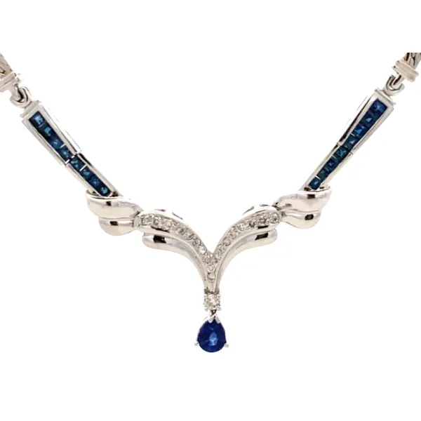 Pt･Pm900 サファイア・ダイヤモンド ネックレス/ペンダントトップ S1.81・D0.29ct