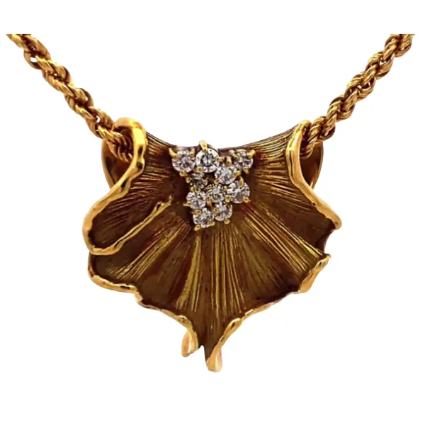 星の砂 K18 ダイヤモンド ネックレス/ペンダントトップ 0.27ct