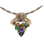 K18/K18WG タンザナイト・多色石 ネックレス/ペンダントトップ 2.15・0.28ct