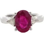 Pt･Pm900 ルビー・ダイヤモンド リング 2.51・D0.23ct