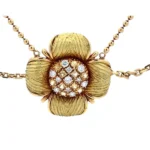 K18 ダイヤモンド・黄色石 0.42ct