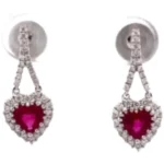 K18 ルビー・ダイヤモンド ピアス/イヤリング R1・D0.35 ct