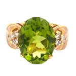 K18 ペリドット・ダイヤモンド