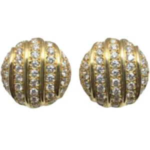 K18 ダイヤモンド ピアス/イヤリング 0.98・0.98 ct