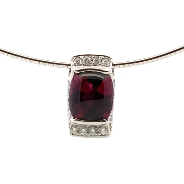 K18 トルマリン・ダイヤモンド ネックレス/ペンダントトップ 4.32・D0.25ct