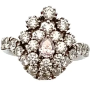 K18 ダイヤモンド リング 0.37・D2.35ct