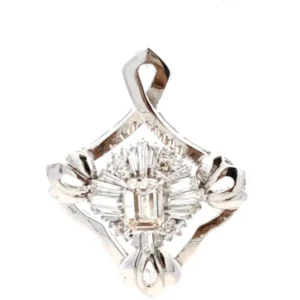 Pt･Pm900 ダイヤモンド ネックレス/ペンダントトップ 1.698・2.19ct