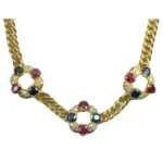 K18 ルビー・サファイア・ダイヤモンド ネックレス/ペンダントトップ