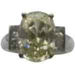 Pt900 ダイヤモンド リング 6.097 ct D0.758 ct